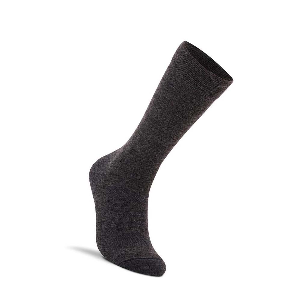 Men\'s Ecco Dress Crew Socks Black / Grey | SG 831FDN